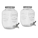 Ver imagem 2 de Suqueira Dupla Vidro 10 Litros com Suporte Kit Conjunto Dispenser Refresqueira Agua Sucos Bebidas Ho