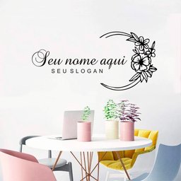 Adesivo Salão Beleza Manicure Cilios Cabelo Fama Adesivos Adesivo Salão Preto - 4