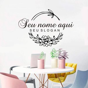 Adesivo Salão Beleza Manicure Cilios Cabelo Fama Adesivos Adesivo Salão Preto