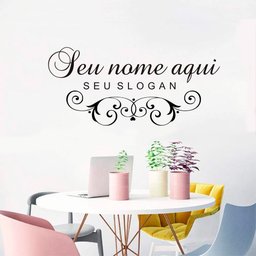 Adesivo Salão Beleza Manicure Cilios Cabelo Fama Adesivos Adesivo Salão Preto - 5