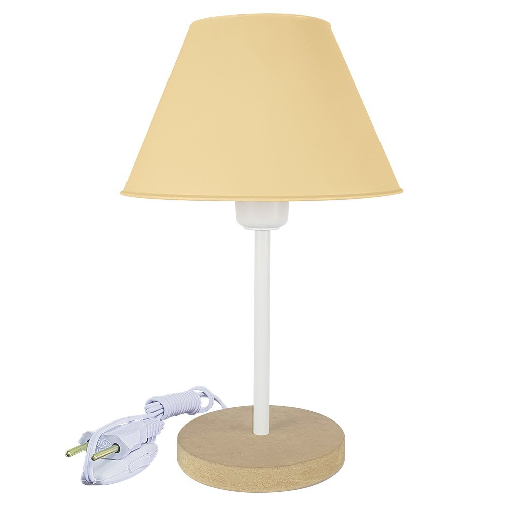 Abajur Infantil Momy Menina Menino Luminária para Quarto de Bebê – Cor Bege - 1