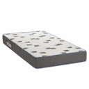 Ver imagem 1 de Colchão Solteiro Ortobom Light Espuma D33 Branco com lateral Azul 88x188x20