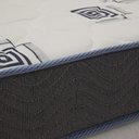 Ver imagem 2 de Colchão Solteiro Ortobom Light Espuma D33 Branco com lateral Azul 88x188x20