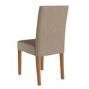 Ver mais imagens de Conjunto Mesa de Jantar Helo 120cm 4 Cadeiras Jade Revestidas em Suede Carvalho Yescasa