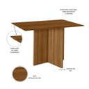 Ver imagem 5 de Conjunto Mesa de Jantar Helo 120cm 4 Cadeiras Jade Revestidas em Suede Carvalho Yescasa