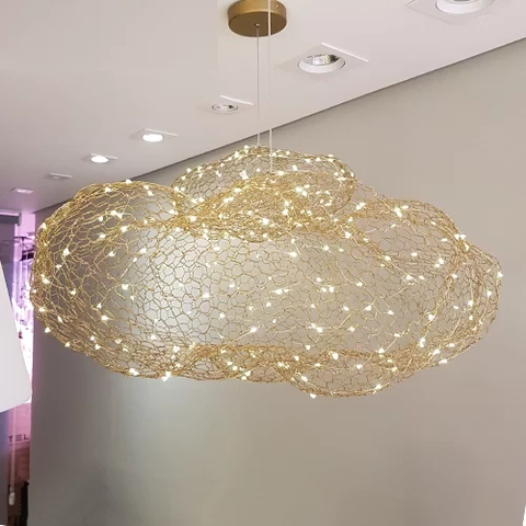 Pendente Nuvole 60cm Bronze Led Bivolt 2700k Starlux