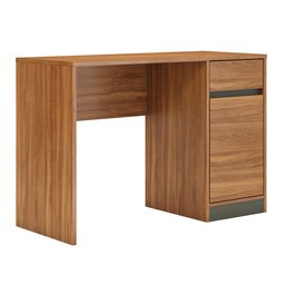 Mesa Escrivaninha Home Office Quarto Sala Escritorio 1 Porta 1 Gaveta Morada Cor Nature - 3