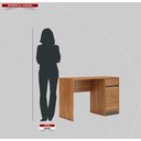 Ver imagem 4 de Mesa Escrivaninha Home Office Quarto Sala Escritorio 1 Porta 1 Gaveta Morada Cor Nature