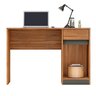 Mesa Escrivaninha Home Office Quarto Sala Escritorio 1 Porta 1 Gaveta Morada Cor Nature - 1