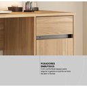Ver mais imagens de Mesa Escrivaninha Home Office Quarto Sala Escritorio 1 Porta 1 Gaveta Morada Cor Nature