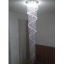Ver imagem 3 de Lustre Espiral Com 2 Metros de Altura, Base De Inox De 30Cm De Diâmetro
