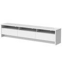 Ver imagem 1 de Rack Aspen 219cm 3 Portas para Tv até 75 Polegadas - Branco