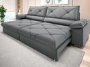Ver imagem 1 de Sofá com Carregador Usb e Molas no Assento Retrátil Reclinável Nice 2,10m Velosuede - Netsofas