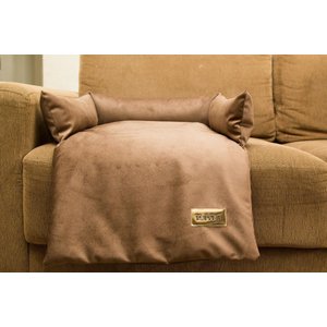 Manta para Sofá Luppet com Encosto para Cachorro ou Gato Marrom