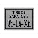 Ver imagem 1 de Tapete Capacho Tire Os Sapatos e Relaxe