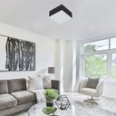 Ver imagem 4 de Plafon Valencia Preto 1 Lâmpada 20w 18x18 Bivolt Tualux