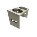 Ver imagem 1 de Comedouro e Bebedouro para Pets de Porte Médio com Tigelas em Inox