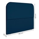 Ver imagem 3 de Cabeceira Casal 140 Cm com Frame Alana Suede Azul Marinho Artte