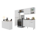 Ver imagem 2 de Cozinha Completa C/ Buffet/aparador Siena Multimóveis Mp2041 Branca