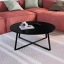 Ver imagem 2 de Mesa de Centro Artesano 27947 - Preto/Preto