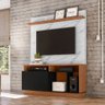 Estante Home Theater para TV até 60 Pol. Parati Noce Milano/Preto/Calacatta - Colibri - 2