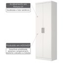 Ver imagem 2 de Armário Multiuso 2 Portas 6 Prateleiras Henn Margarina 61cm