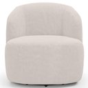 Ver imagem 5 de Sofá 3 Lugares 205cm com Poltrona Giratória Orgânica Heidy F04 Bouclê Bege - Lyam Decor