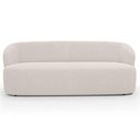 Ver imagem 4 de Sofá 3 Lugares 205cm com Poltrona Giratória Orgânica Heidy F04 Bouclê Bege - Lyam Decor