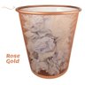 Lixeira para Escritório Quarto 10l Black Rose Gold Preto Dourado - Lixeira Rose Gold - 2