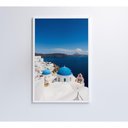 Ver imagem 4 de Quadro Ilha De Santorini 80x120 Cm Tecido Canvas