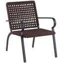 Ver imagem 2 de Kit 4 Cadeiras Corda Náutica e Mesa Tampo Ripado Varanda Alumínio Edícula