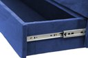 Ver imagem 3 de Recamier Puff Baú Sapateira com Gaveta 1,38cm para Cama Box Padrão - Azul Royal