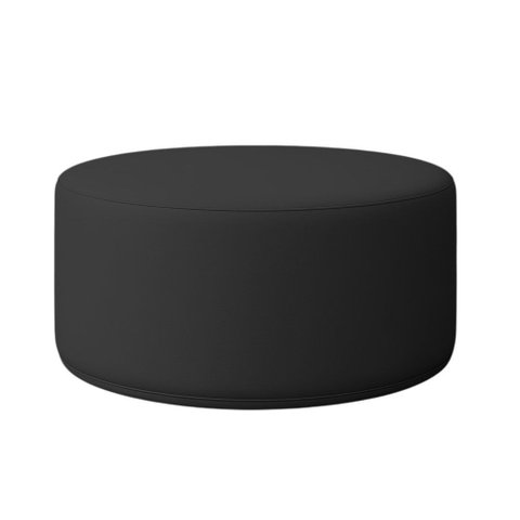 Puff Redondo Cartagena 1 Metro Corino - 7 Decor Preto