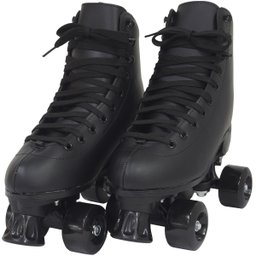 Patins Clássico Tradicional Quad 4 Rodas Roller de Rua Infantil Preto Importway BW-020-PT - 34 - 1