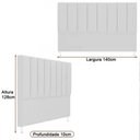 Ver imagem 3 de Cabeceira para Cama Box Casal 140cm Cory Bouclé Off White - Sallar Home