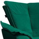Ver imagem 2 de Poltrona Decorativa Pés Palito Charger Veludo Verde G19 - Gran Belo