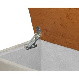 Puff Báu Retro Estofado Premium para Sala e Quarto Recamier Moderno Closet Retro Cor Bege - 5