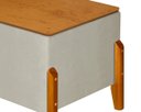 Ver imagem 6 de Puff Báu Retro Estofado Premium para Sala e Quarto Recamier Moderno Closet Retro Cor Bege