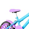 Bicicleta Aro 16 Nylon + Kit Passeio Azul Claro e Lilás - 2