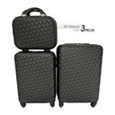 Ver imagem 2 de Kit de 3 Malas de Viagem - Práticas e Estilosas para Viagens Cor:preta