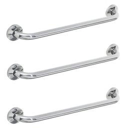 Barra Alça De Apoio 80cm Kit 3 Uni Casa Banheiro Corrimao Box Escada Suporte Idoso Gestante Criança  - 1
