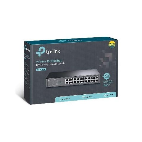 Switch Fast 24p Mesa/rack Tl-sf1024d Smb