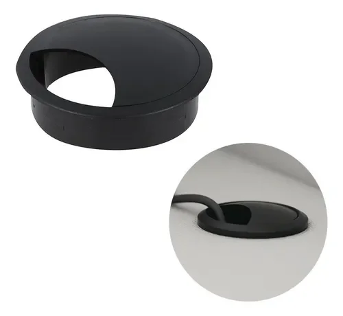 Conjunto Passa Fio 60Mm X 15Mm Preto (Kit Com 5 Unidades) - 7