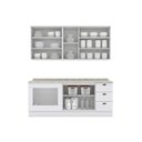 Ver imagem 4 de Cozinha Modulada Henn Americana 6 Peças (2aéreos+2balcões+2complementos) C6p83 Branco-henn