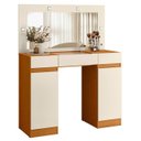 Ver imagem 1 de Penteadeira Camarim com Espelho Studio Beauty A02 Off/cinamomo - Mpozenato