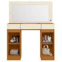 Ver imagem 5 de Penteadeira Camarim com Espelho Studio Beauty A02 Off/cinamomo - Mpozenato