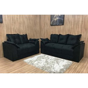 Sofá 2 e 3 Lugares Preto 601 Paris