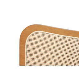 Cadeira de Jantar Livia Madeira Amêndoa com Encosto Ergonomico em Palhinha:couro Eco Durango Kaki - 4