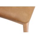 Ver imagem 3 de Cadeira de Jantar Livia Madeira Amêndoa com Encosto Ergonomico em Palhinha:couro Eco Durango Kaki