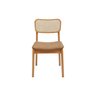 Cadeira de Jantar Livia Madeira Amêndoa com Encosto Ergonomico em Palhinha:couro Eco Durango Kaki - 6
